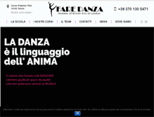 Tablet Screenshot of faredanza.com